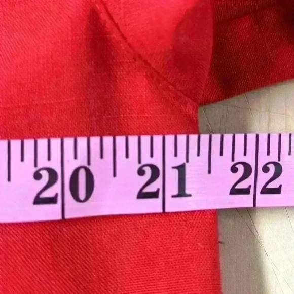 Vtg London Fog Maincoats Red Trench Coat Size 10 P Made In USA - Picture 12 of 14